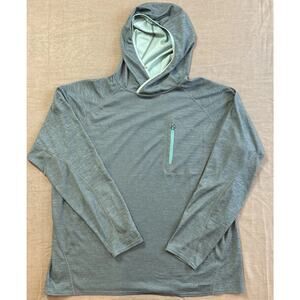 Patagonia Sunshade Technical Hoody Mens 2XL Blue Fishing Outdoor Zip Pocket